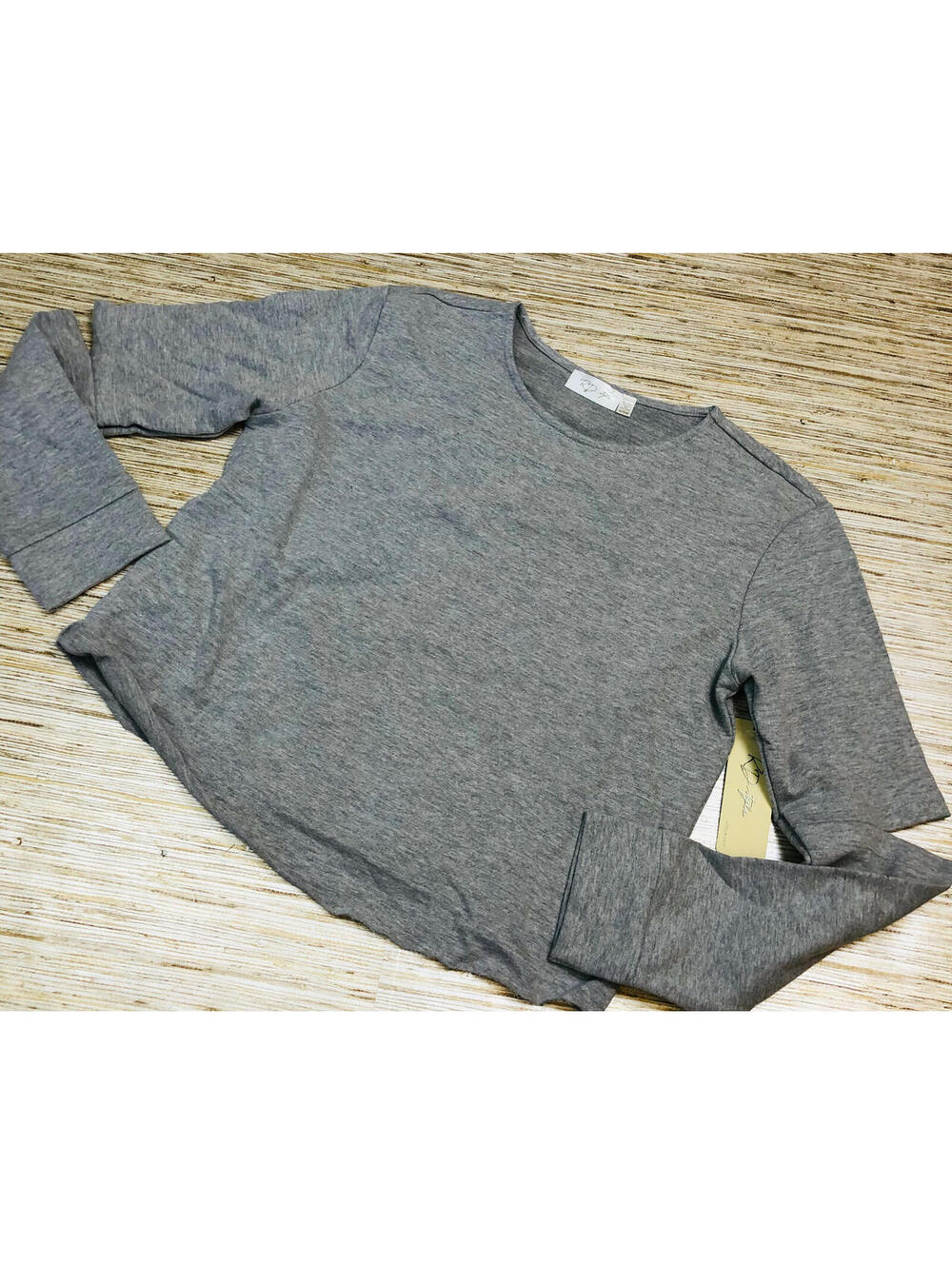 2558 RD Style split sleeve knit top GREY size XS new